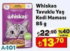WHİSKAS TAVUKLU YAŞ KEDİ MAMASI 85G WHİSKAS TAVUKLU YAŞ KEDİ MAMASI 85G